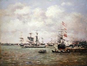 Eugène Boudin - Antwerp, 1872