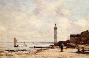 Eugène Boudin - Lighthouse at Honfleur 1864-66