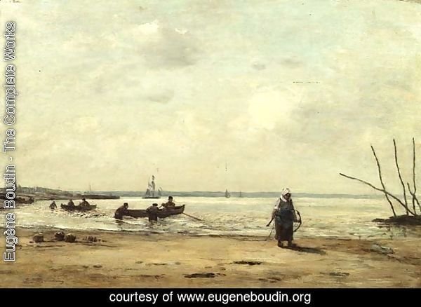 Low Tide Near Honfleur c.1864-66