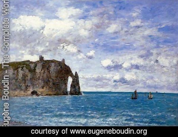 Eugène Boudin - The Cliffs at Etretat 1890