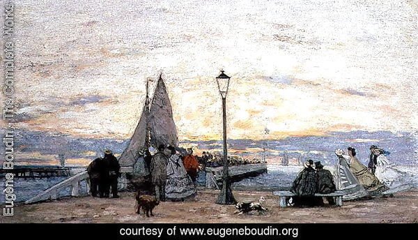 The Jetty at Trouville- Sunset 1864