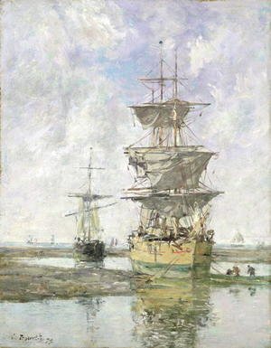 Eugène Boudin - The Large Ship 1879