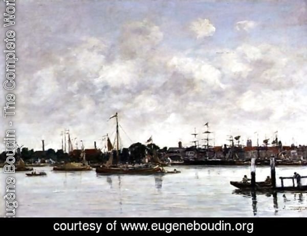 Eugène Boudin - The Meuse at Dordrecht 1874