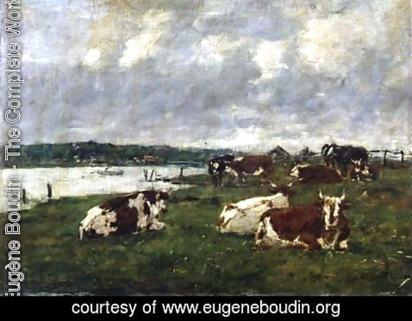 Eugène Boudin - The Valley of the Touques 1887