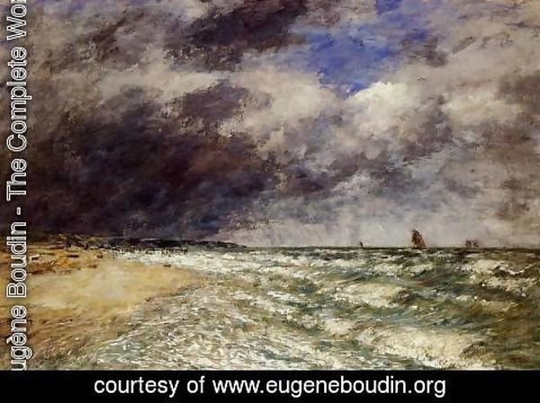 Eugène Boudin - A Squall from Northwest