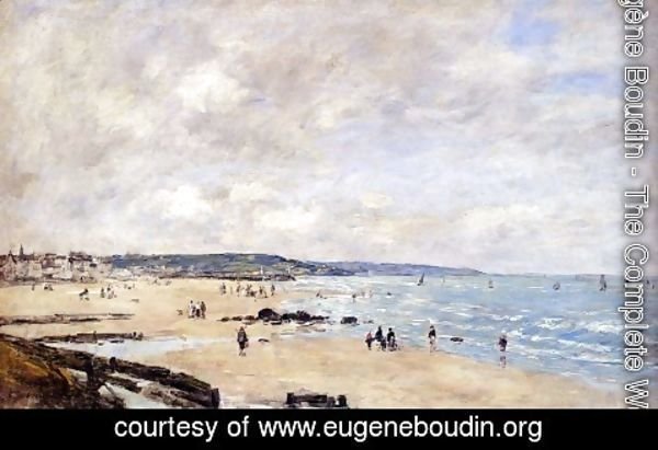 Eugène Boudin - Beach at Trouville