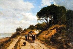 Eugène Boudin - The Road from Trouville to Honfleur