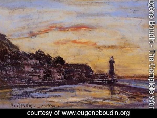 Eugène Boudin - The Honfleur Lighthouse