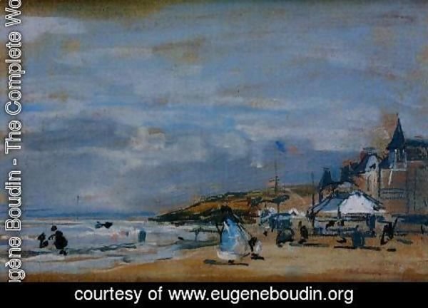 Eugène Boudin - The Beach at Trouville II