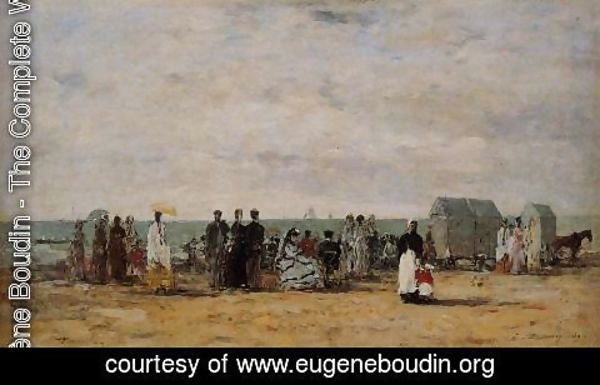 Eugène Boudin - The Beach at Trouville V