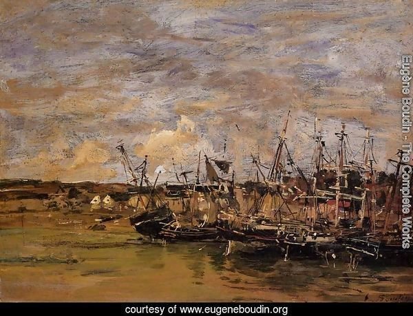 Portrieux, Fishing Boats at Low Tide