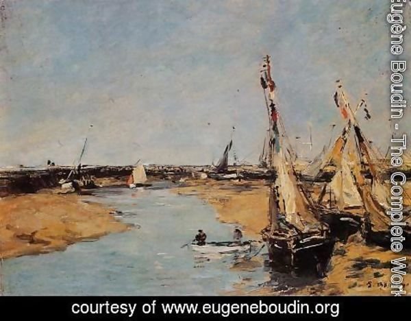 Eugène Boudin - Trouville, the Jettys at Low Tide