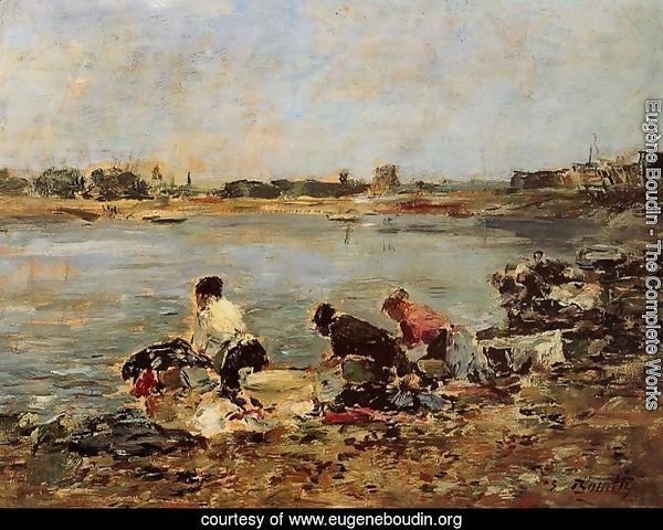 Laundresses on the Banks of the Touques I