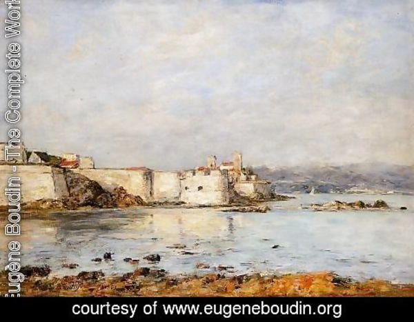 Eugène Boudin - Antibes, the Fortifications