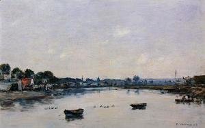 Eugène Boudin - The Banks of the Touques
