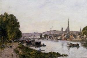 Eugène Boudin - Rouen, View over the River Seine