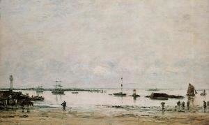 Eugène Boudin - Portrieux, the Port, Low Tide