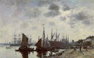 Eugène Boudin - Bordeaux, Bacalan, View from the Quay