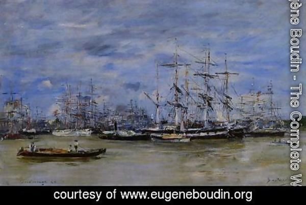 Eugène Boudin - Bordeaux, the Port I