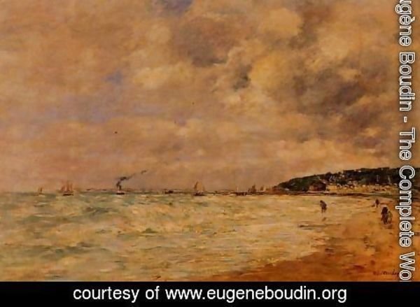 Eugène Boudin - The Tourgeville Shores