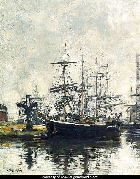 Le Havre, Sailboats at Dock, Bassin de la Barre