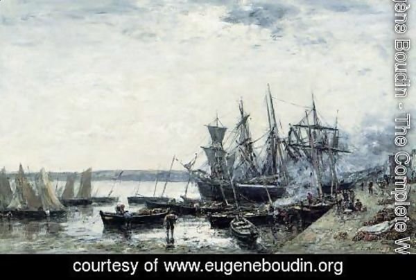 Eugène Boudin - Camaret, the Port I