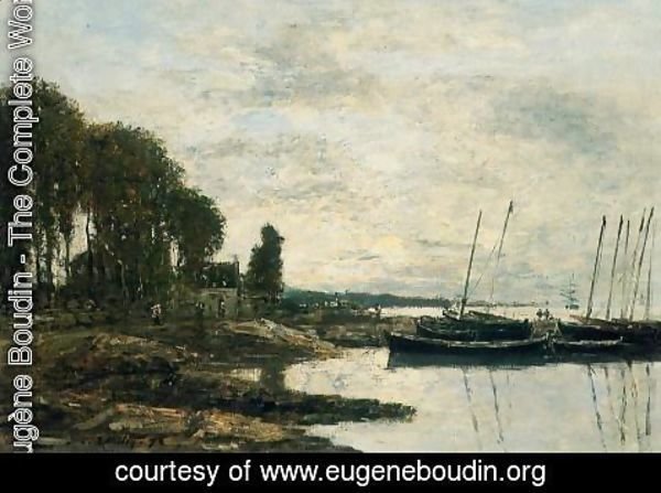 Eugène Boudin - The Shore at Plougastel
