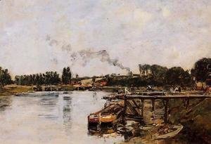 Eugène Boudin - Saint Valery sur Somme, the Abbeville Canal