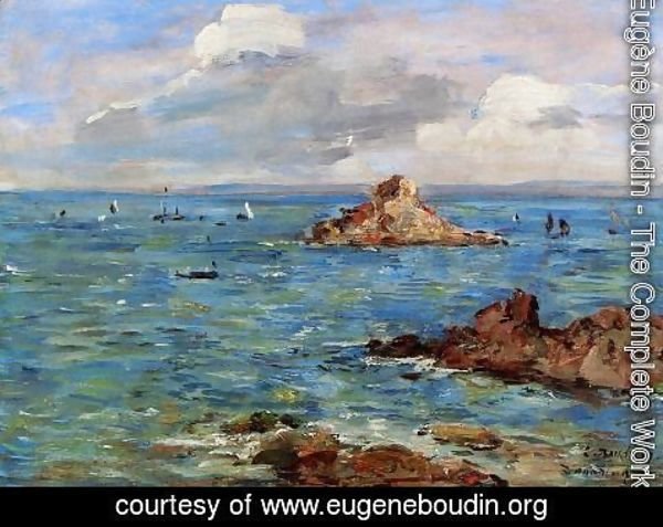 Eugène Boudin - The Sea at Douarnenez