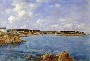 Eugène Boudin - Douarnenez, the Bay, View of I'Ile Tristan