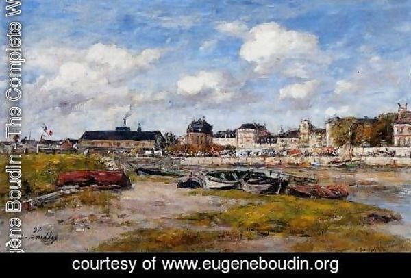 Eugène Boudin - The Port of Trouville, Low Tide