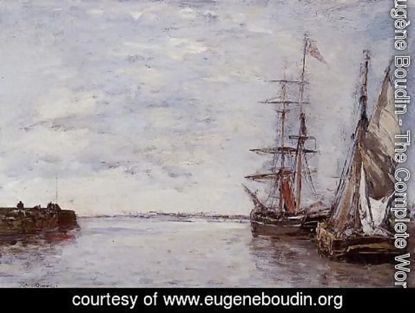 Eugène Boudin - The Port at Deauville