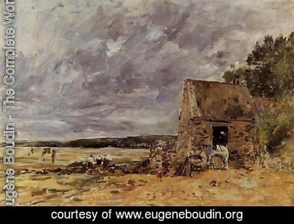 Eugène Boudin - The Rocks at Saint-Vaast-la-Hougue