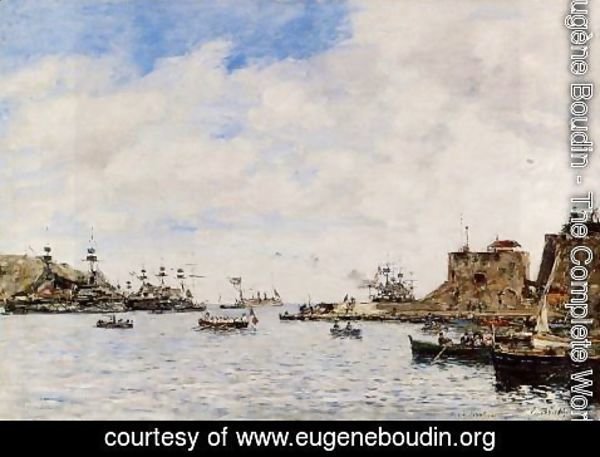 Eugène Boudin - Villefranche, the Harbor