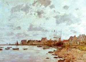 Eugène Boudin - The Port at Saint-Vaast-la-Houghe