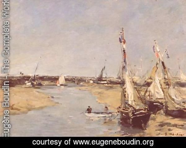 Eugène Boudin - Trouville at Low Tide