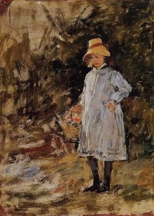 Eugène Boudin - Portrait of a Little Girl