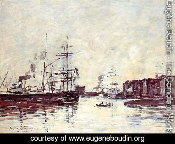Eugène Boudin - Le Havre: Bassin de la Barre