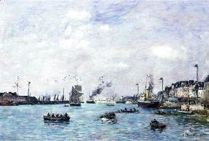 Eugène Boudin - Le Havre, The Outer Harbor I