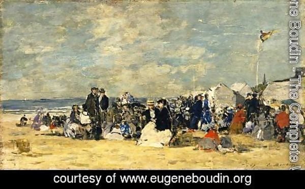 Eugène Boudin - Beach Scene, Trouville II
