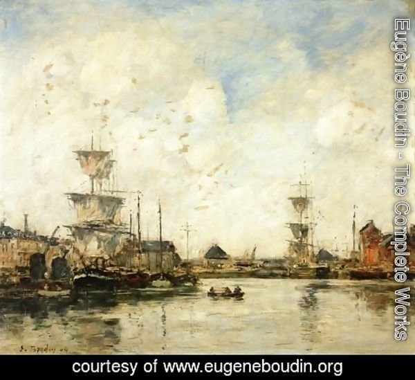 Eugène Boudin - Fecamp, the Harbor