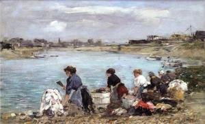 Laundresses on the Banks of the Touques 2