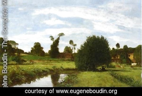 Eugène Boudin - Norman Landscape