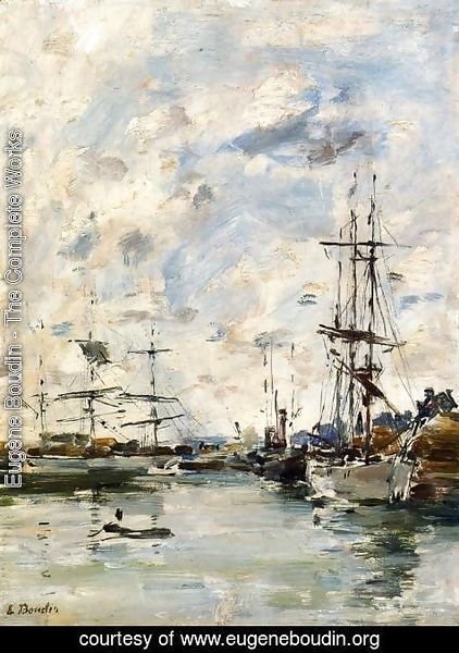 Eugène Boudin - Deauville, the Harbor X