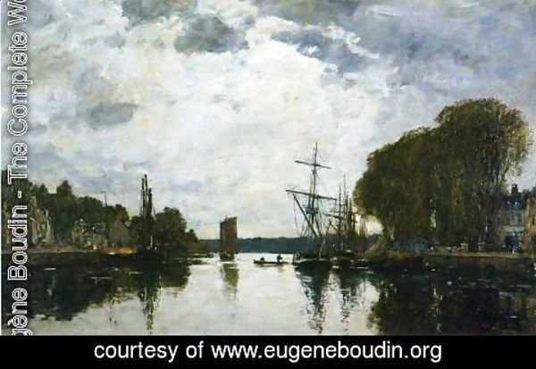 Eugène Boudin - The Port of Landerneau - Finistere