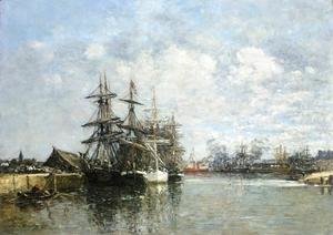 Eugène Boudin - Le Havre, The Boat Basin