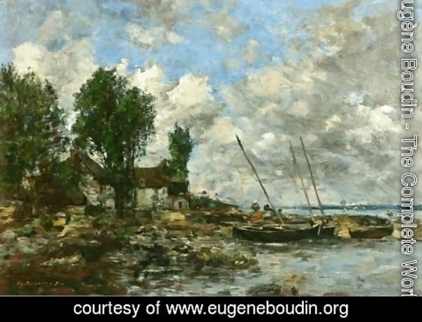 Eugène Boudin - The Shore at Plougastel I