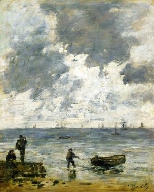 Eugène Boudin - Le Havre, The Sea at Sunset