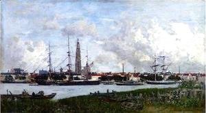 Eugène Boudin - The Port of Antwerp