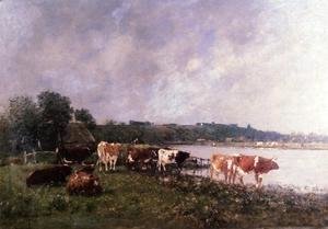 Cows on the Banks of the Touques 1880